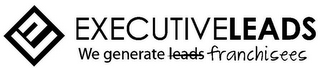 E L EXECUTIVELEADS WE GENERATE LEADS FRANCHISEES logo