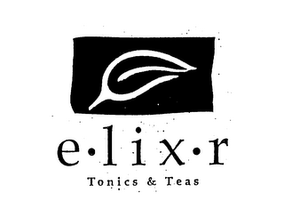 E LIX R TONICS & TEAS logo