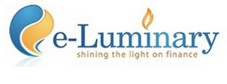 E-LUMINARY SHINING THE LIGHT ON FINANCE logo