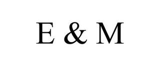 E & M logo