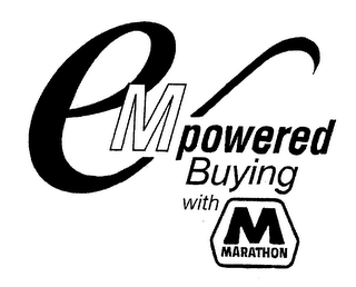 E M POWERED BUYING WITH M MARATHON logo