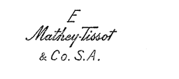 E MATHEY TISSOT AND CO. S.A. logo