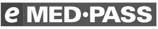 E MED PASS logo