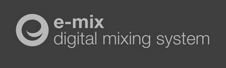 E-MIX DIGITAL MIXING SYSTEM logo