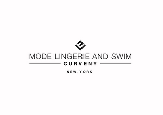 E MODE LINGERIE AND SWIM CURVENY NEW YORK logo