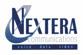 E NEXTERA COMMUNICATIONS/ VOICE/ DATA/ VIDEO logo