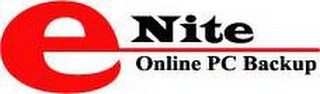 E NITE ONLINE PC BACKUP logo