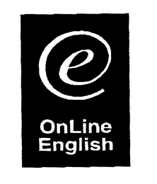E ONLINE ENGLISH logo