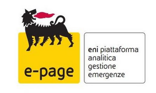 E-PAGE ENI PIATTAFORMA ANALITICA GESTIONE EMERGENZE logo