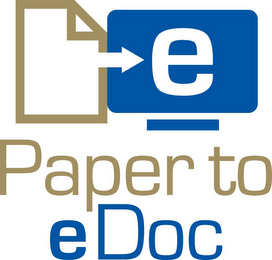 E PAPER TO EDOC logo