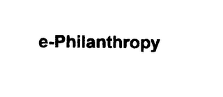 E-PHILANTHROPY logo