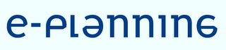 E-PLANNING logo