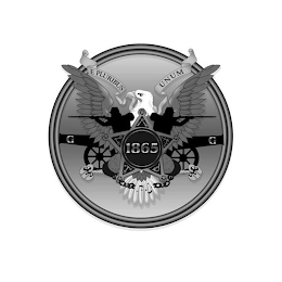E PLURIBUS UNUM 1865 G G logo