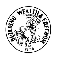 E. PLURIBUS UNUM BUILDING WEALTH & FREEDOM 1776 logo