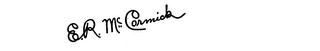 E. R. MCCORMICK logo
