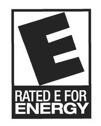 E RATED E FOR ENERGY logo