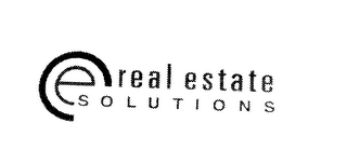 E REAL ESTATE SOLUTIONS logo