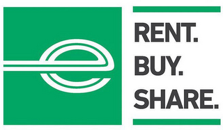 E RENT. BUY. SHARE. logo