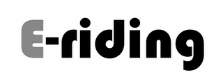 E-RIDING logo