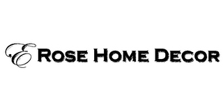 E ROSE HOME DECOR logo