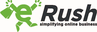 E RUSH SIMPLIFYING ONLINE BUSINESS logo