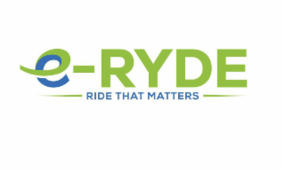 E-RYDE RIDE THAT MATTERS logo