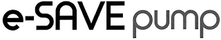 E-SAVE PUMP logo
