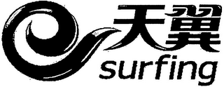 E SURFING logo