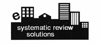 E SYSTEMATIC REVIEW SOLUTIONS logo