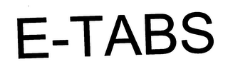 E-TABS logo
