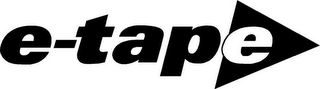 E-TAPE logo