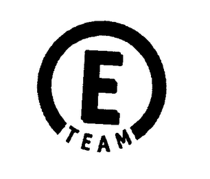 E TEAM logo