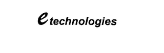 E TECHNOLOGIES logo
