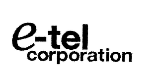 E-TEL CORPORATION logo