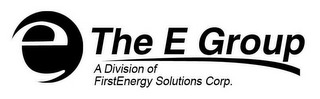 E THE E GROUP A DIVISION OF FIRSTENERGY SOLUTIONS CORP. logo