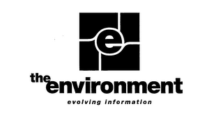 E THE ENVIRONMENT EVOLVING INFORMATION logo