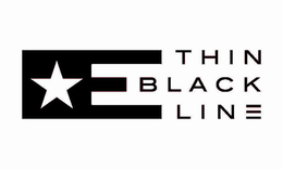 E THIN BLACK LIN logo
