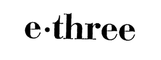 E THREE logo