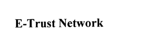 E-TRUST NETWORK logo