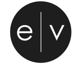 E V logo