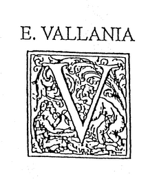 E. VALLANIA logo
