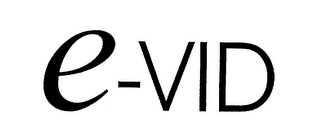 E-VID logo