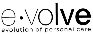 E VOLVE EVOLUTION OF PERSONAL CARE logo