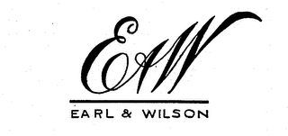 E & W EARL & WILSON logo