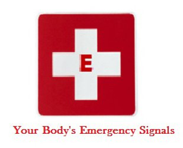 E YOUR BODY'S EMERGENCY SIGNALS logo