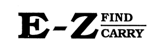 E-Z FIND CARRY logo
