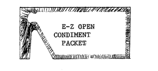 E-Z OPEN CONDIMENT PACKET logo