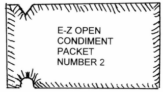 E-Z OPEN CONDIMENT PACKET NUMBER 2 logo