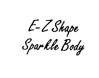 E-Z SHAPE SPARKLE BODY logo
