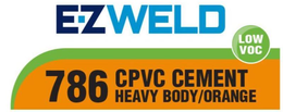 E-Z WELD LOW VOC 786 CPVC CEMENT HEAVY BODY/ORANGE logo